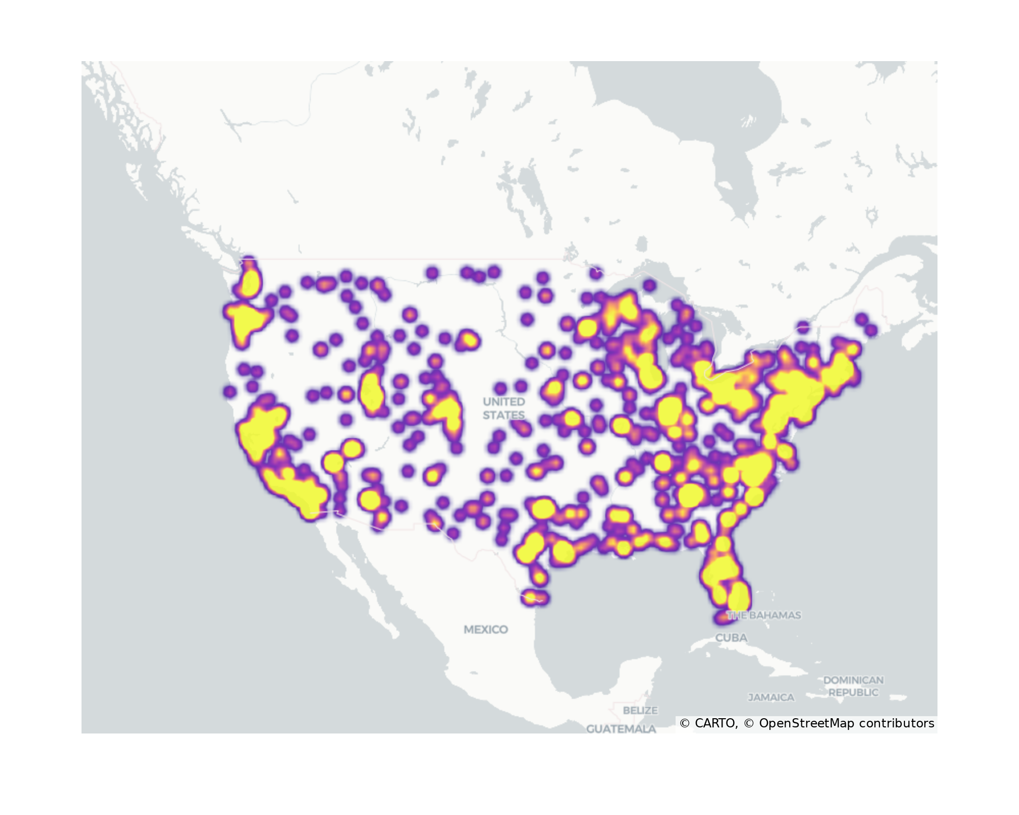 Hotels Geographical Distribution