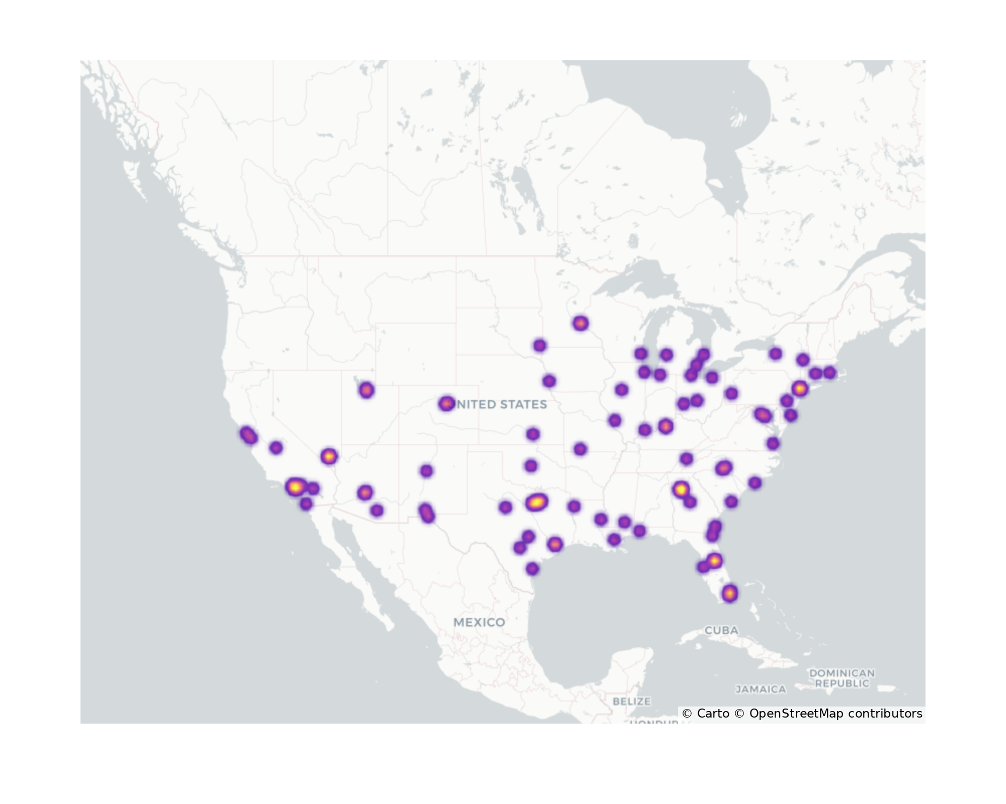 Convention Centers Geographical Distribution