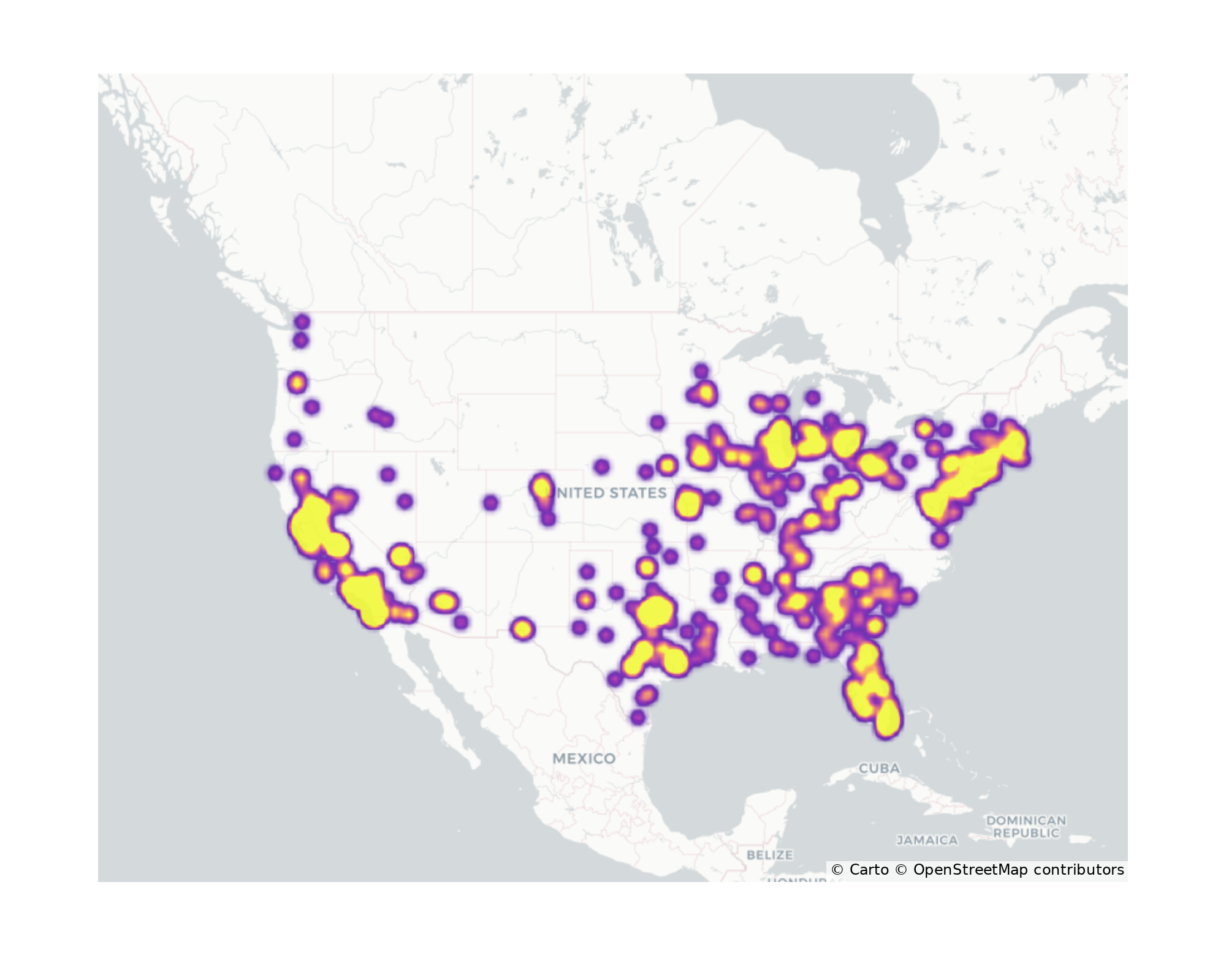 Liquor Stores Geographical Distribution