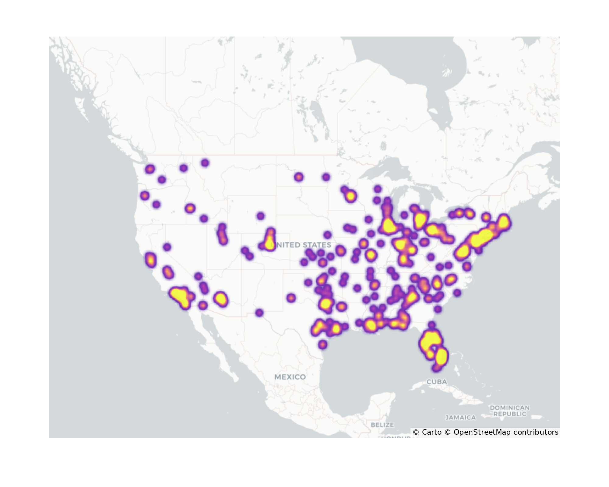 Medical Offices - Dermatology Geographical Distribution