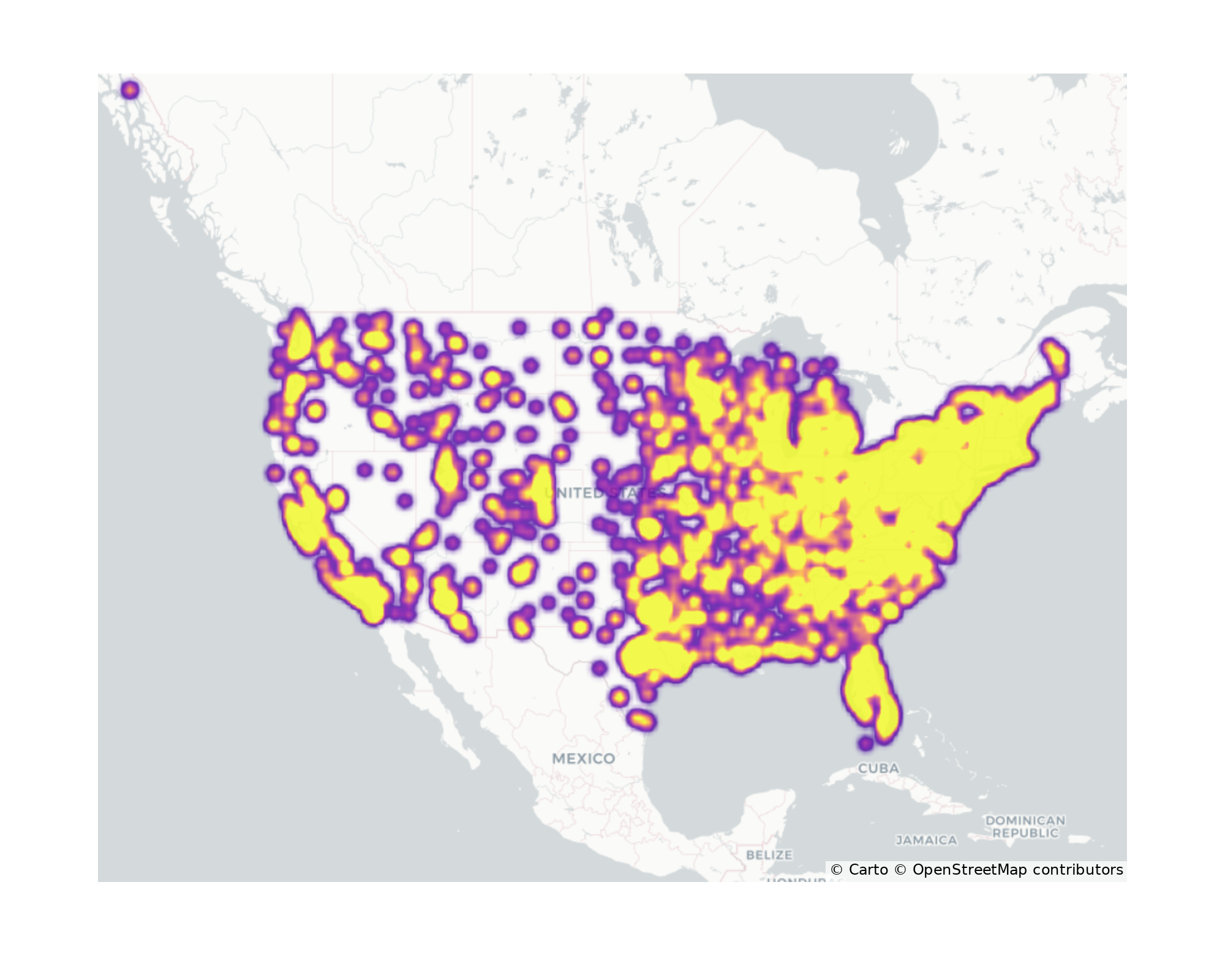 Auto Dealerships Geographical Distribution