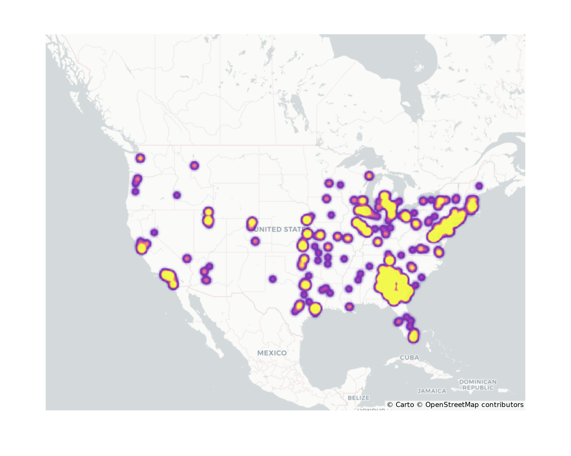 Academic Buildings Geographical Distribution