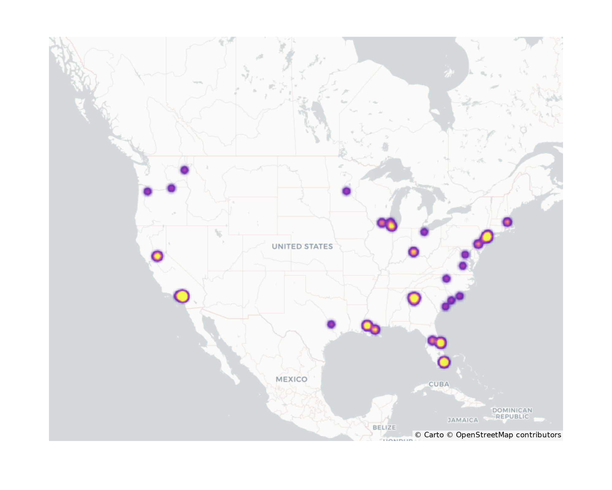 Parks Geographical Distribution