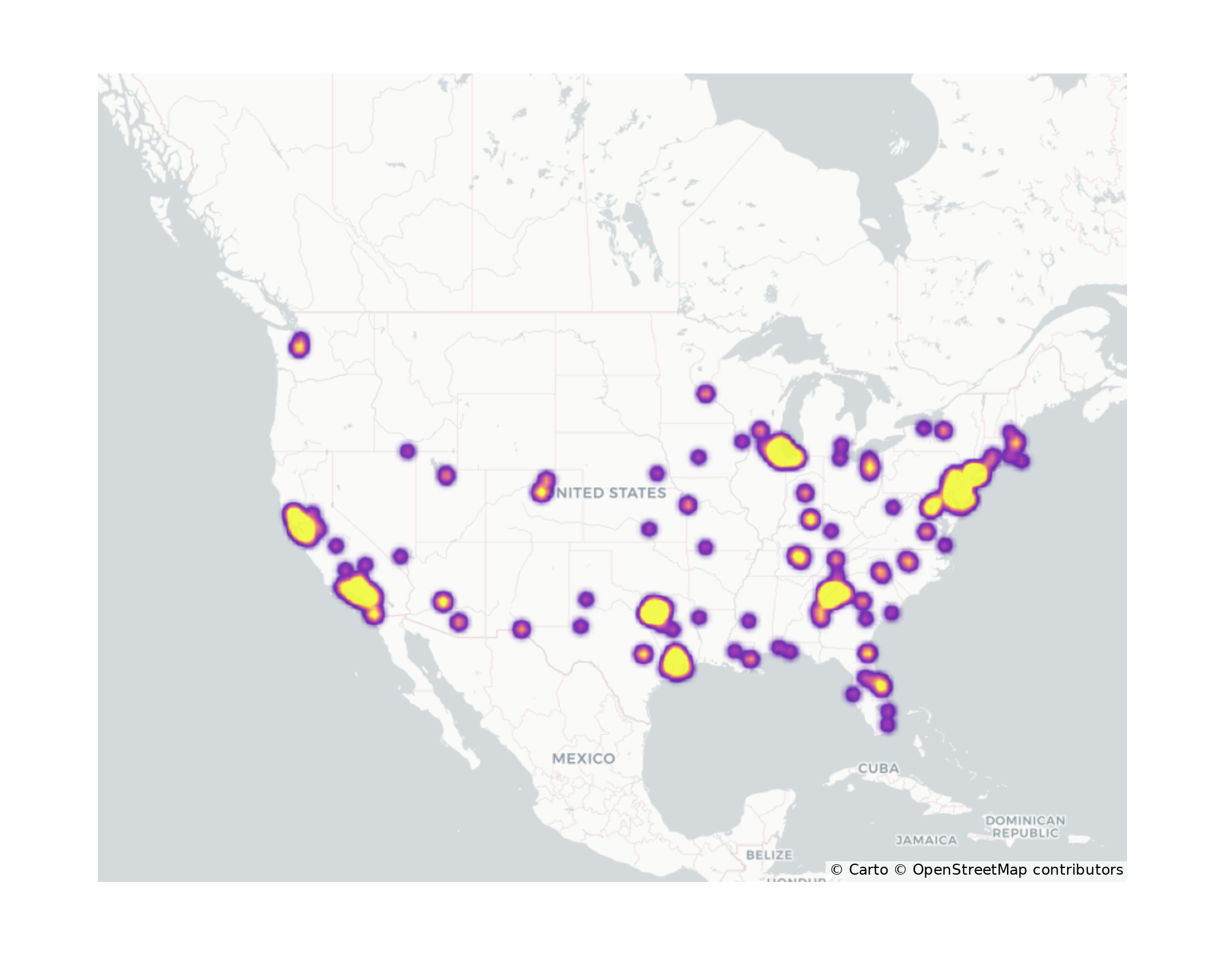 Theaters Geographical Distribution