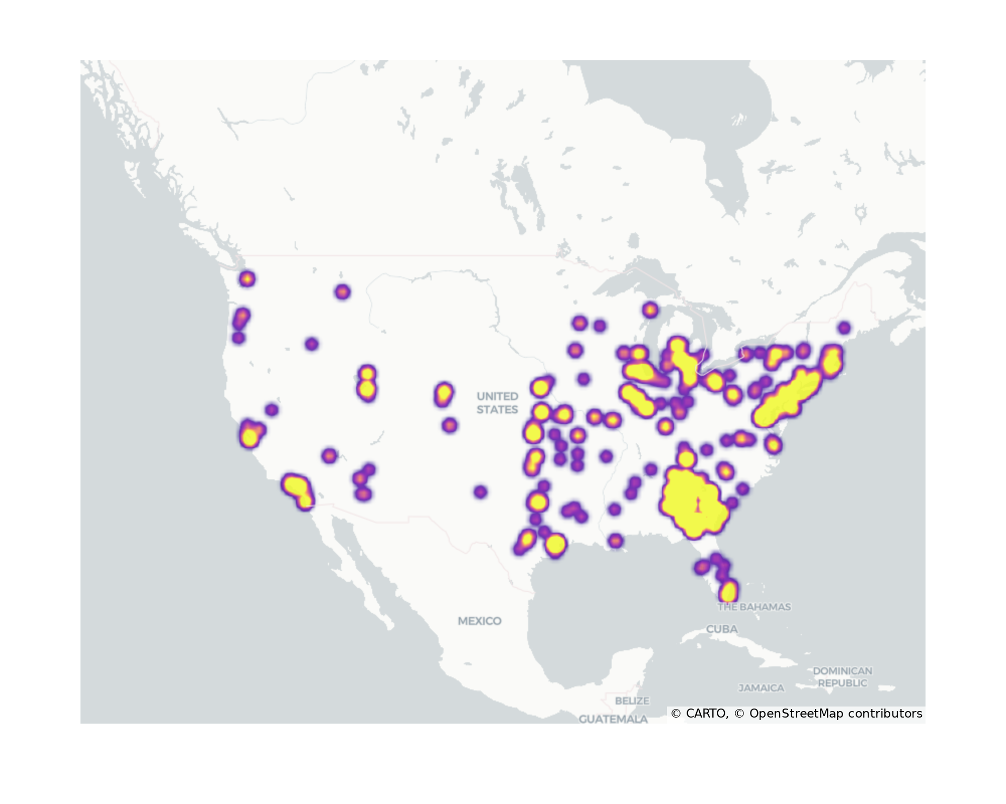 Academic Buildings Geographical Distribution