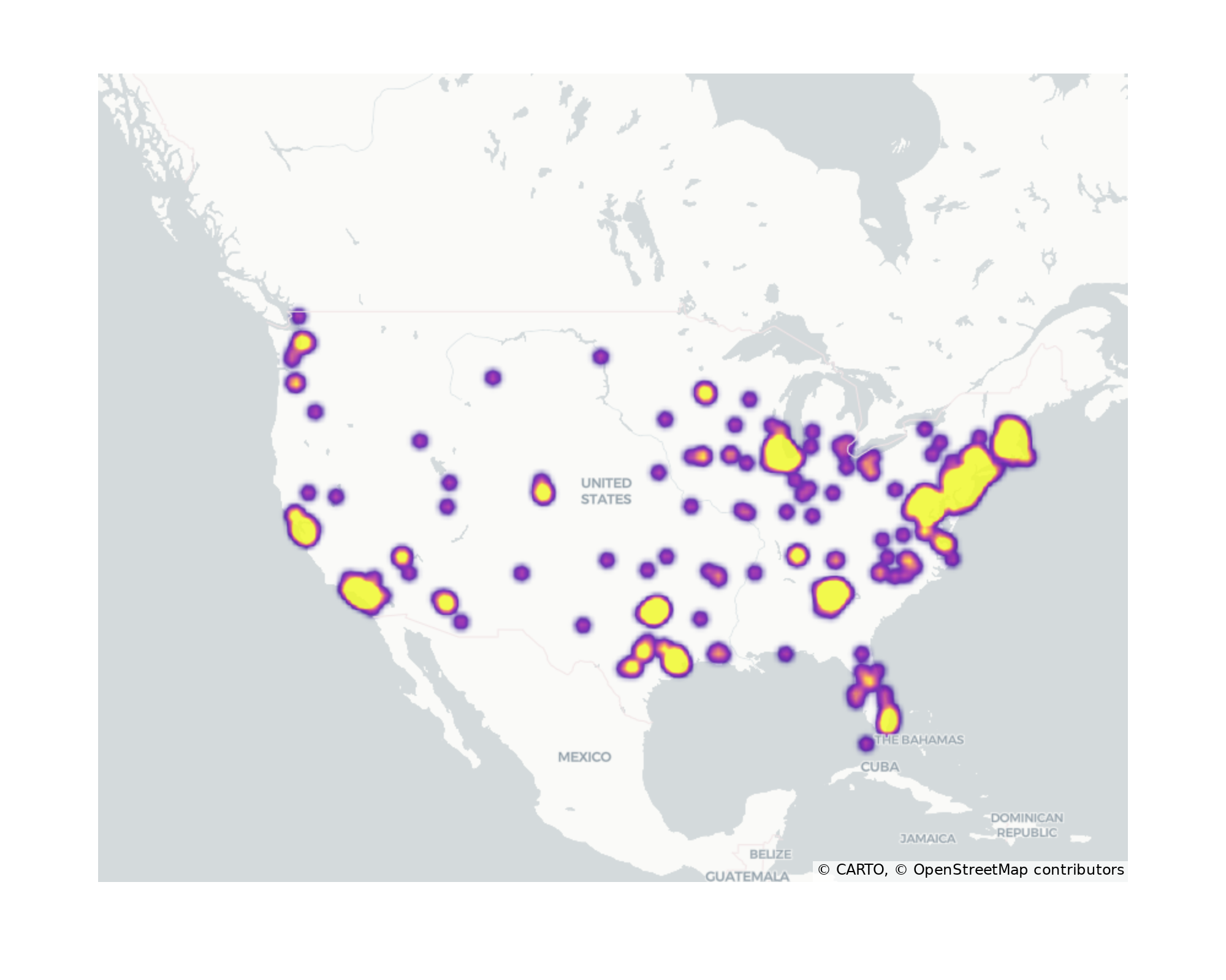 Coffee Shops Geographical Distribution