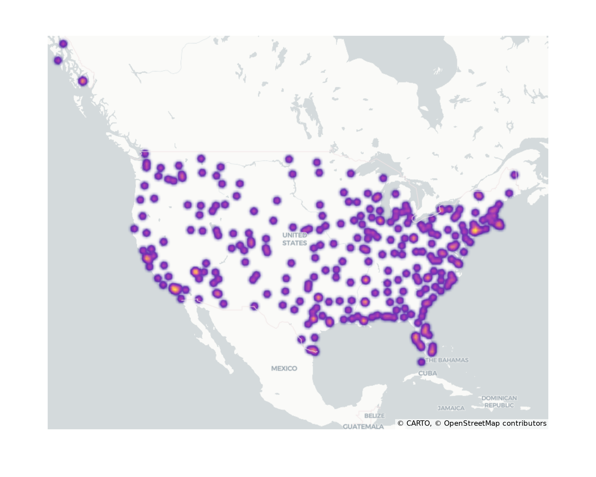 Commercial Airports Geographical Distribution