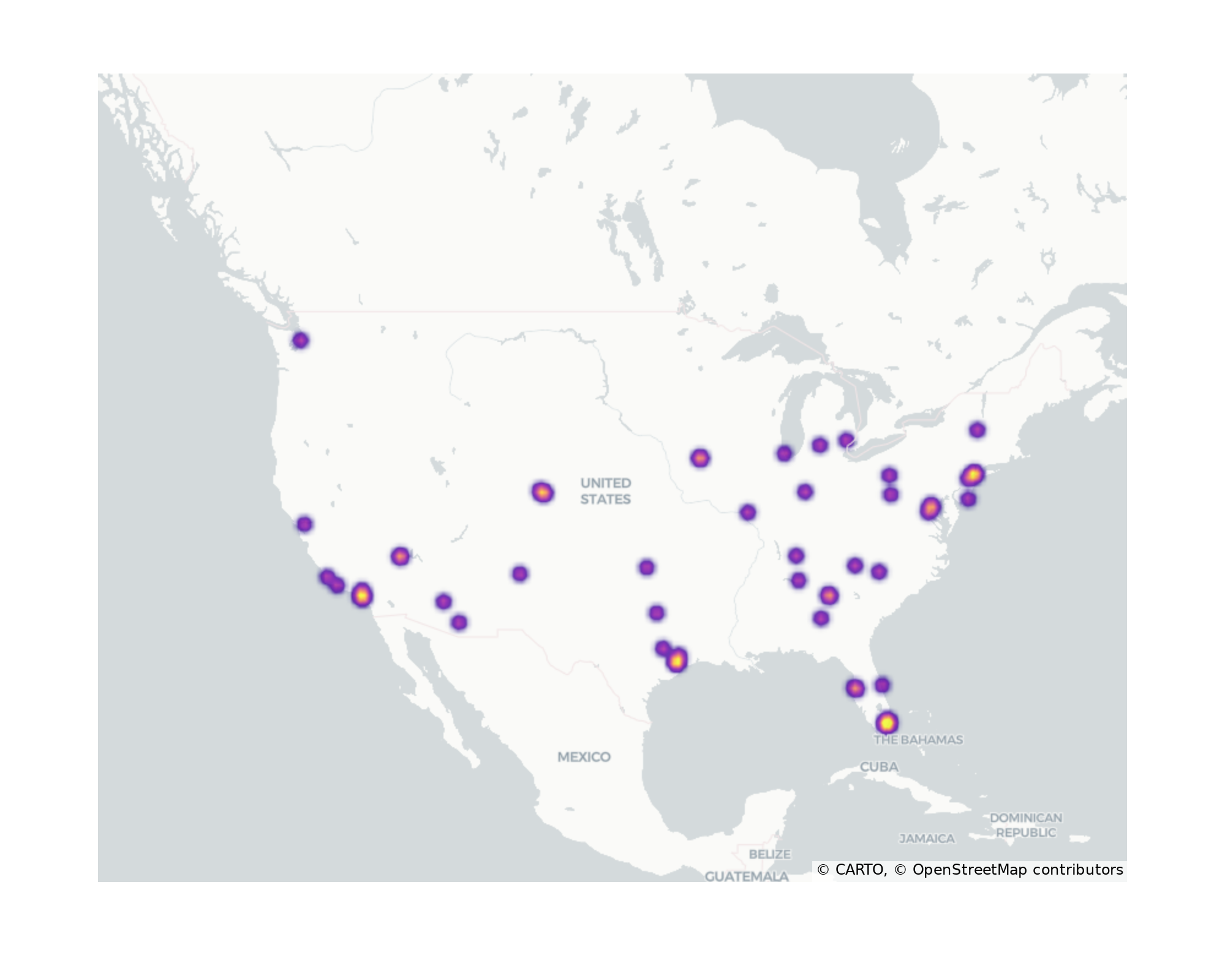 Food Courts Geographical Distribution