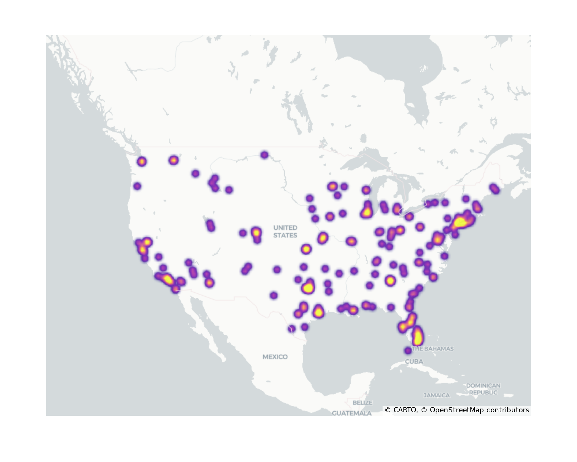 General Aviation Airports Geographical Distribution