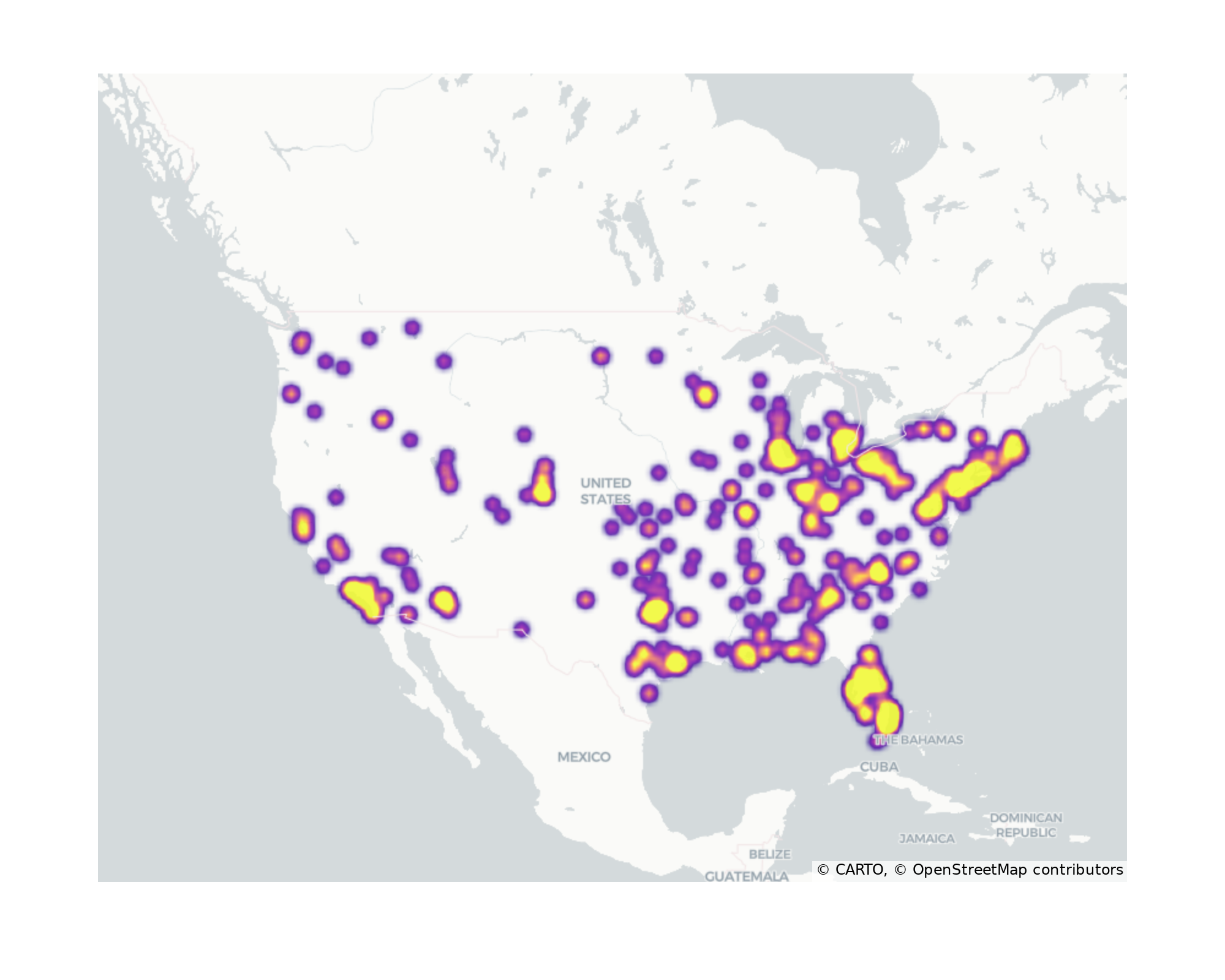 Medical Offices - Dermatology Geographical Distribution
