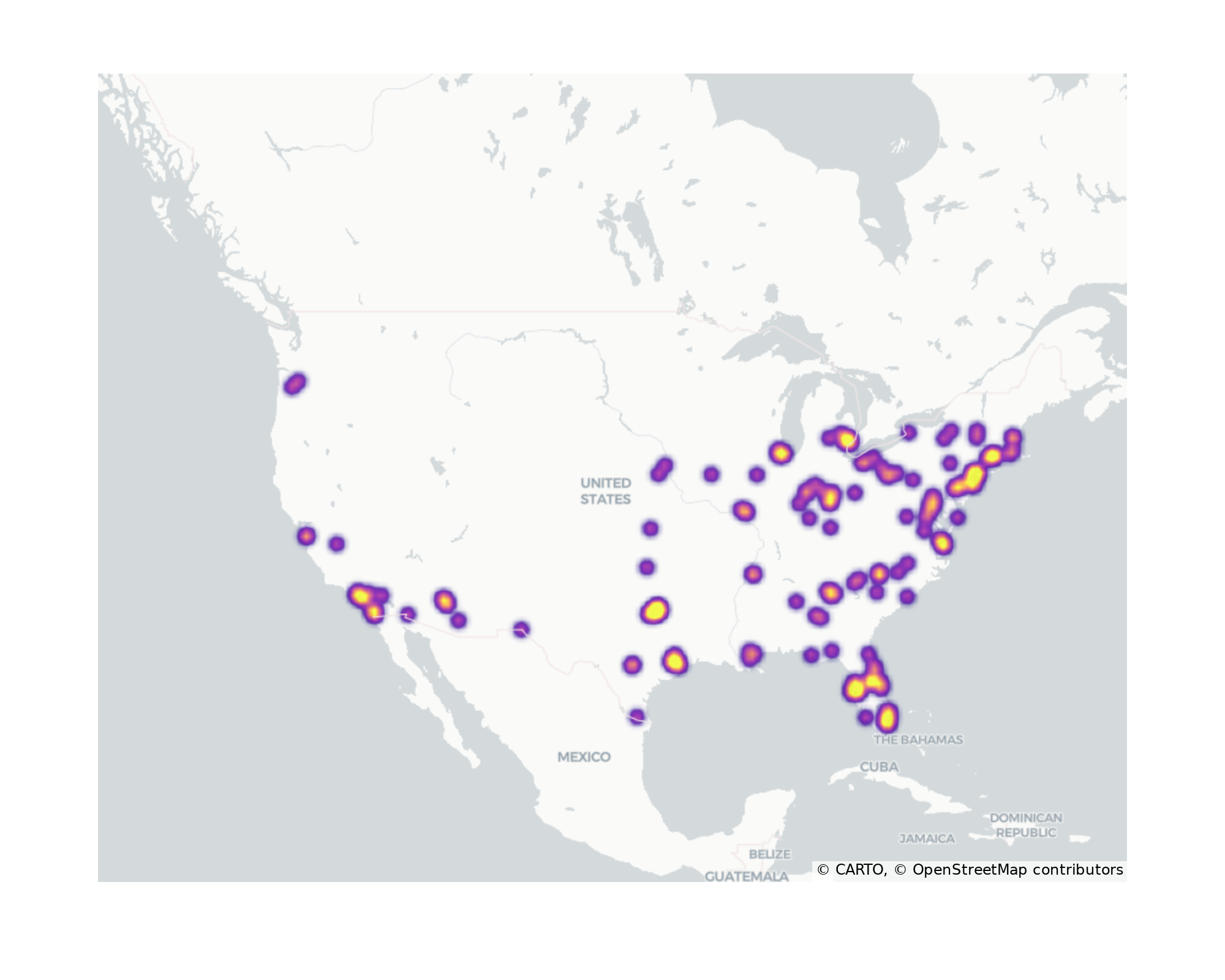 Medical Offices - Rheumatology Geographical Distribution