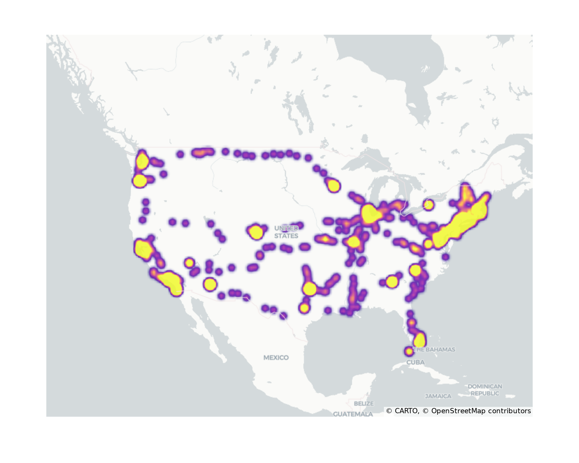 Transit Stations Geographical Distribution