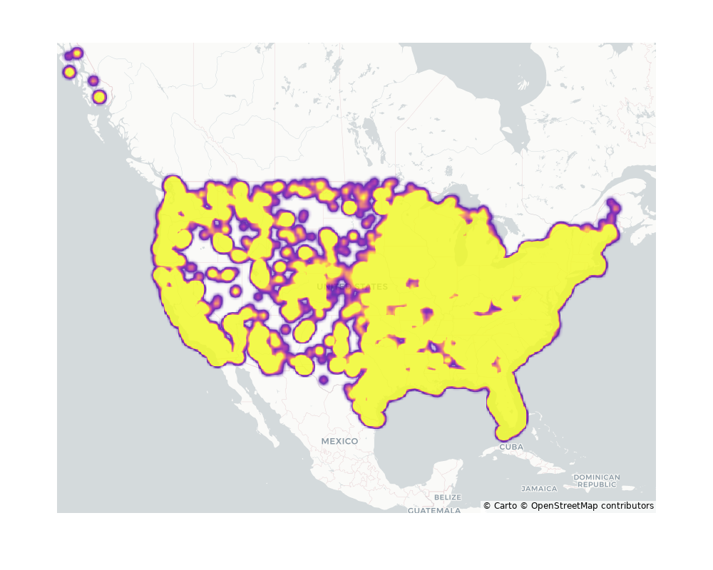 Bars Geographical Distribution