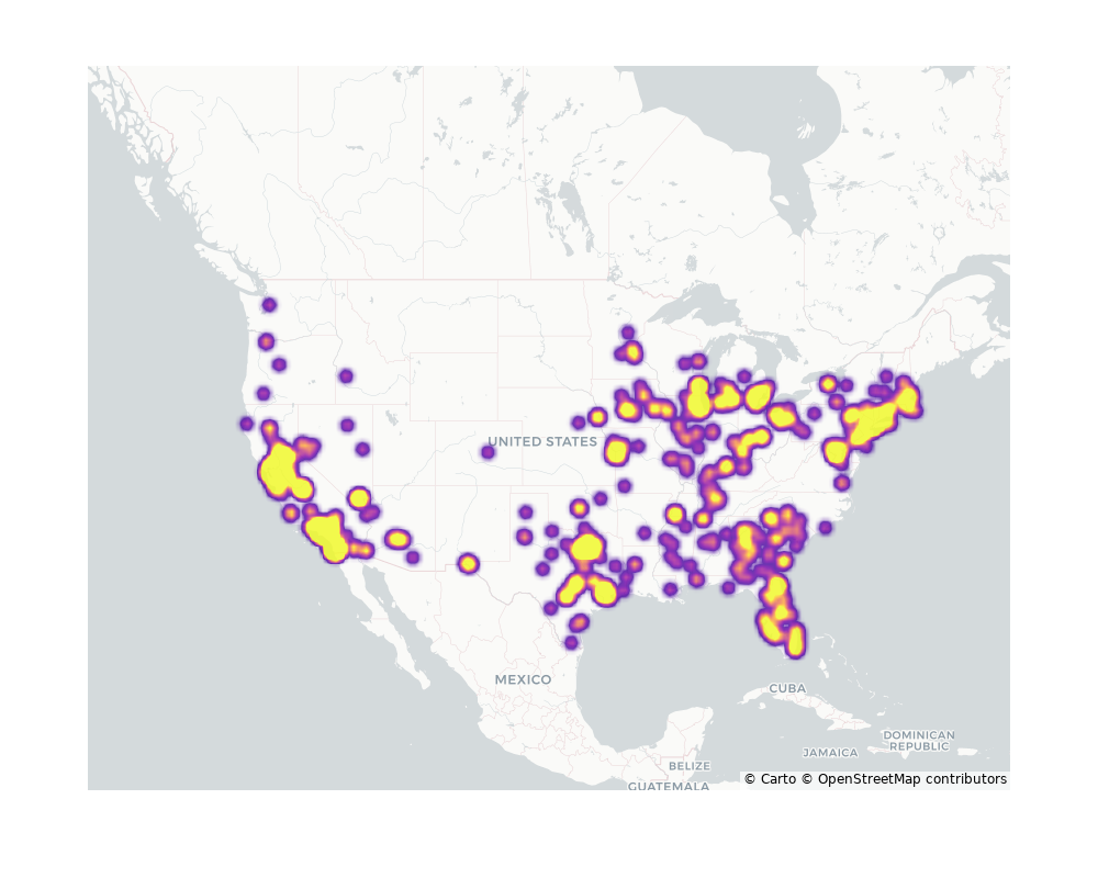 Liquor Stores Geographical Distribution