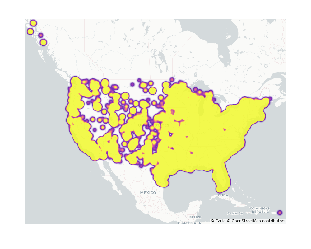 Sitdown Restaurants Geographical Distribution