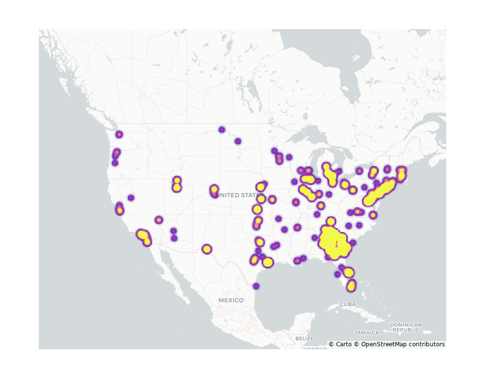 Academic Buildings Geographical Distribution