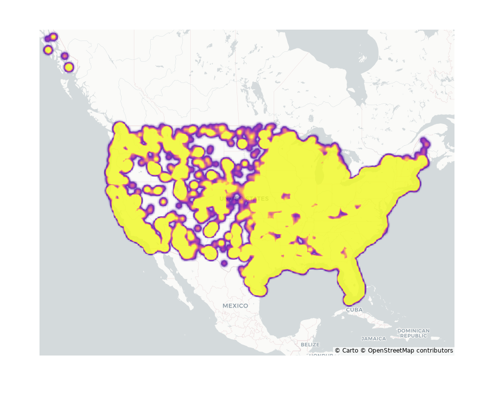 Bars Geographical Distribution