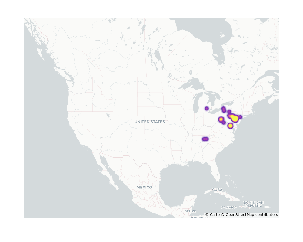 Fire Departments Geographical Distribution