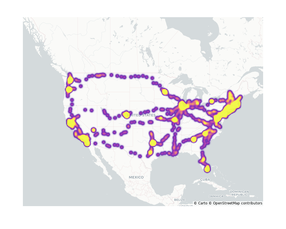 Transit Stations Geographical Distribution