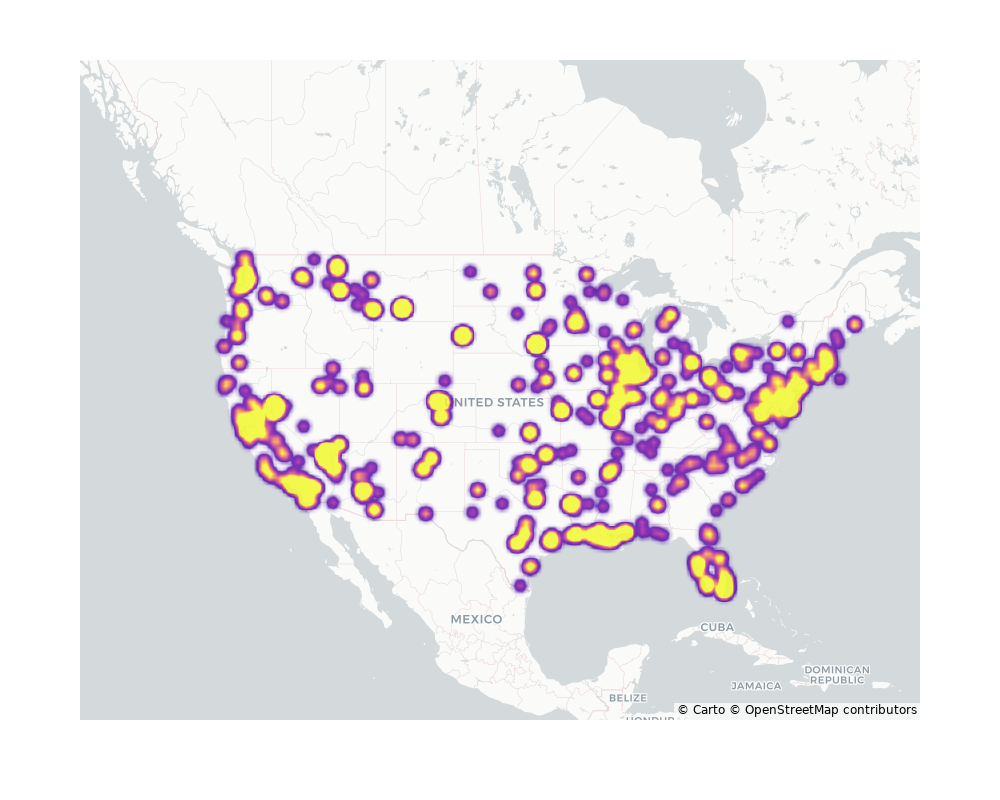 Casinos Geographical Distribution