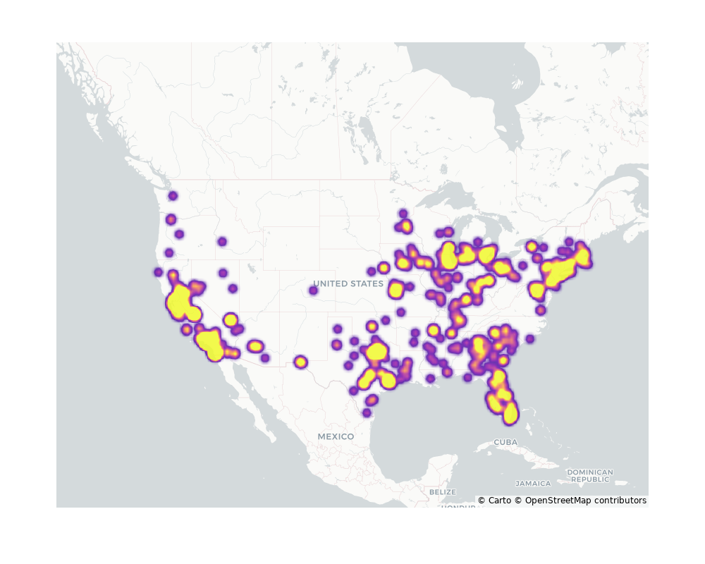 Liquor Stores Geographical Distribution