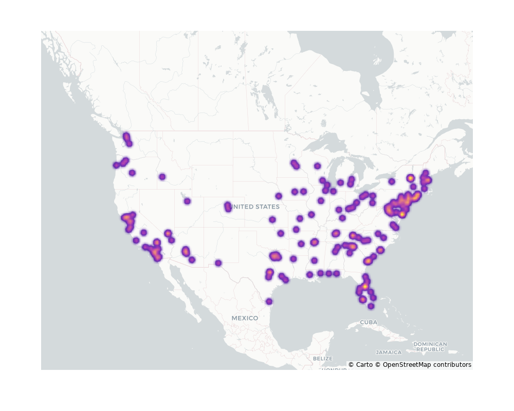 Outlet Malls Geographical Distribution