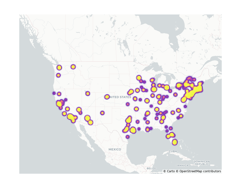 Parking Structures Geographical Distribution