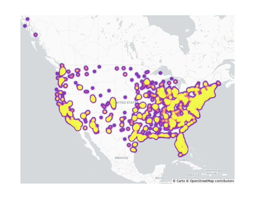 Shopping Centers Geographical Distribution