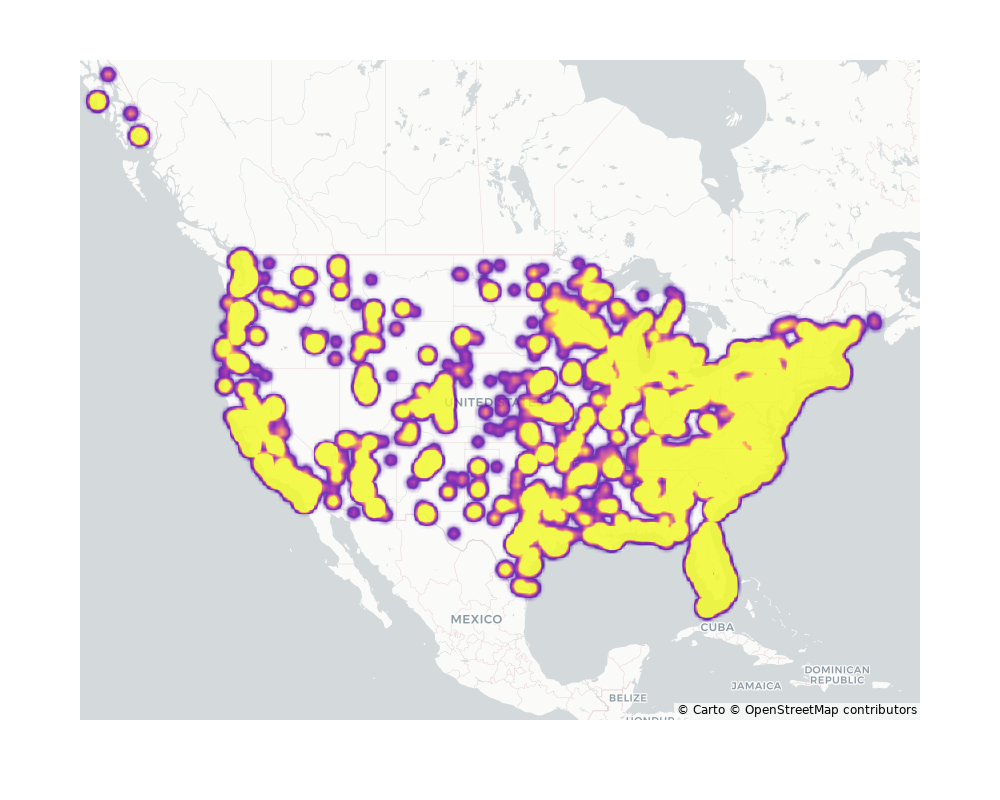 Tourist Attractions Geographical Distribution