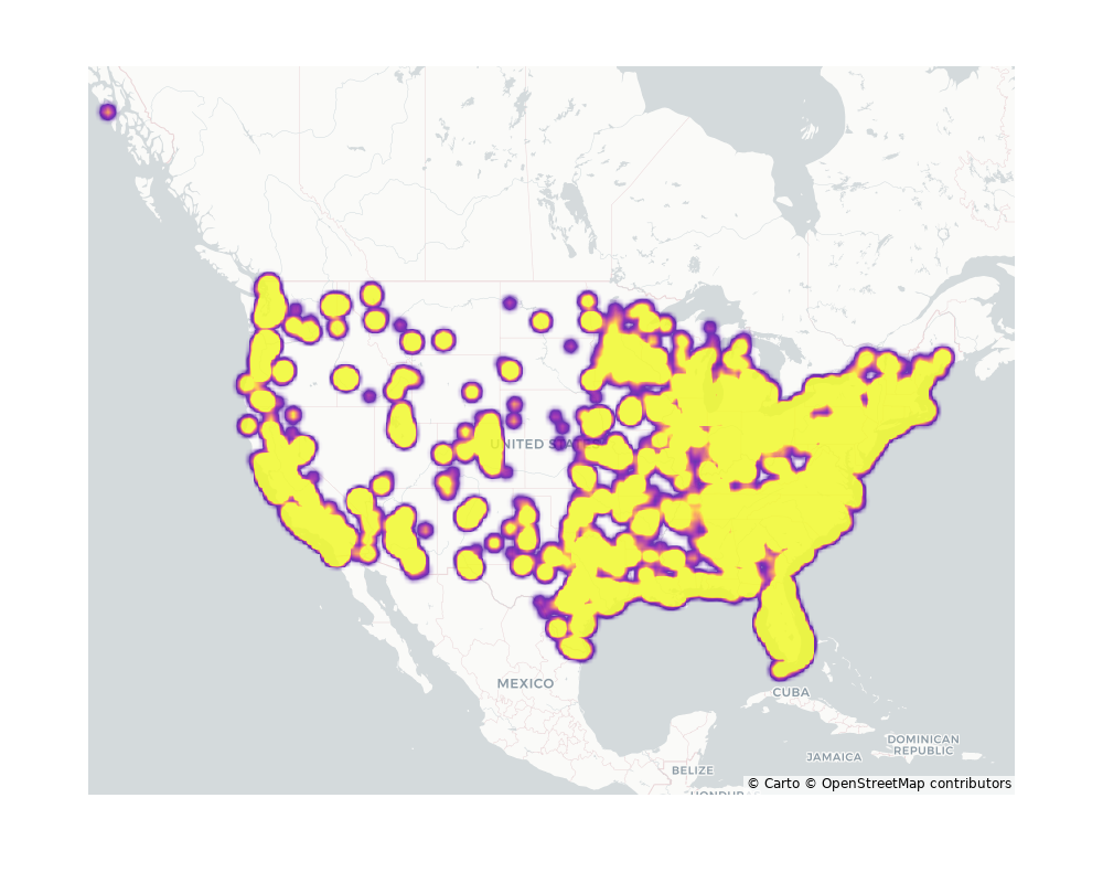 Gyms Geographical Distribution