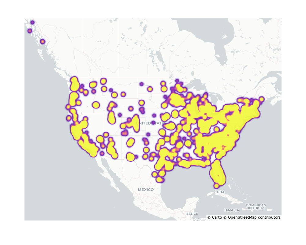 Parks Geographical Distribution