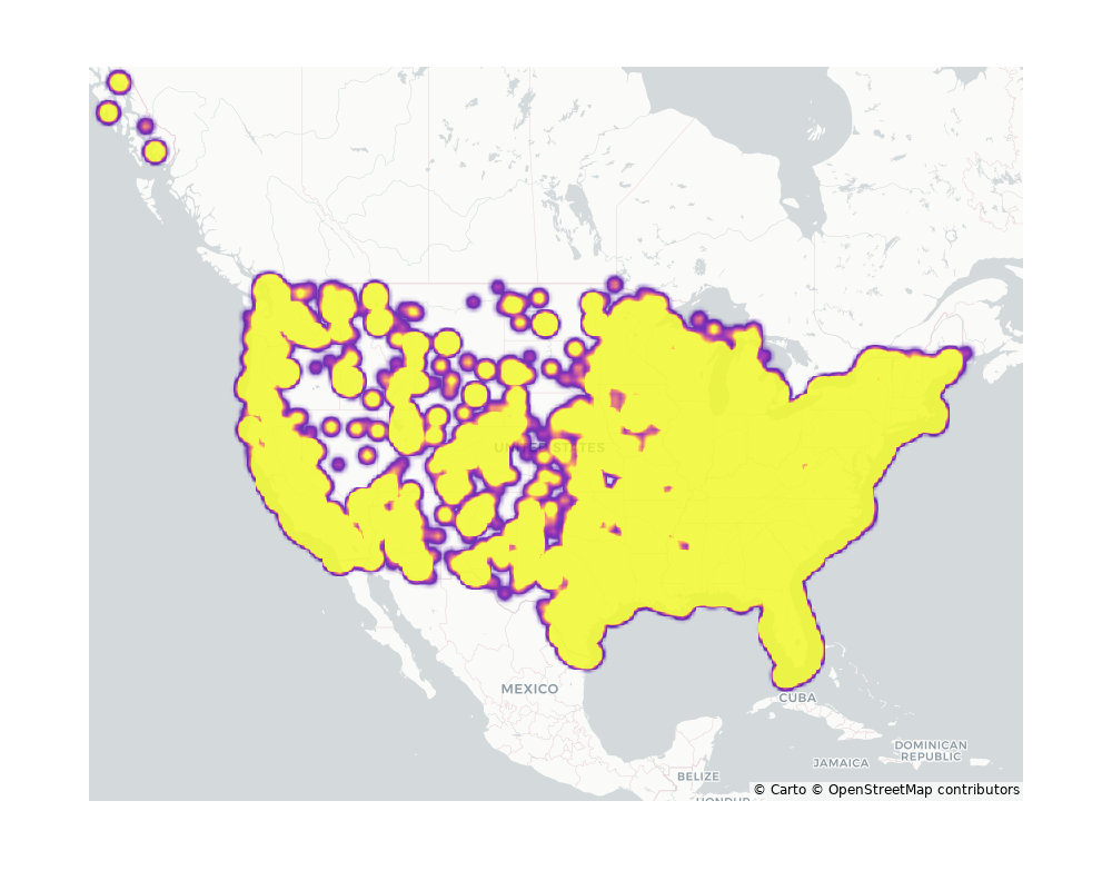 Sitdown Restaurants Geographical Distribution