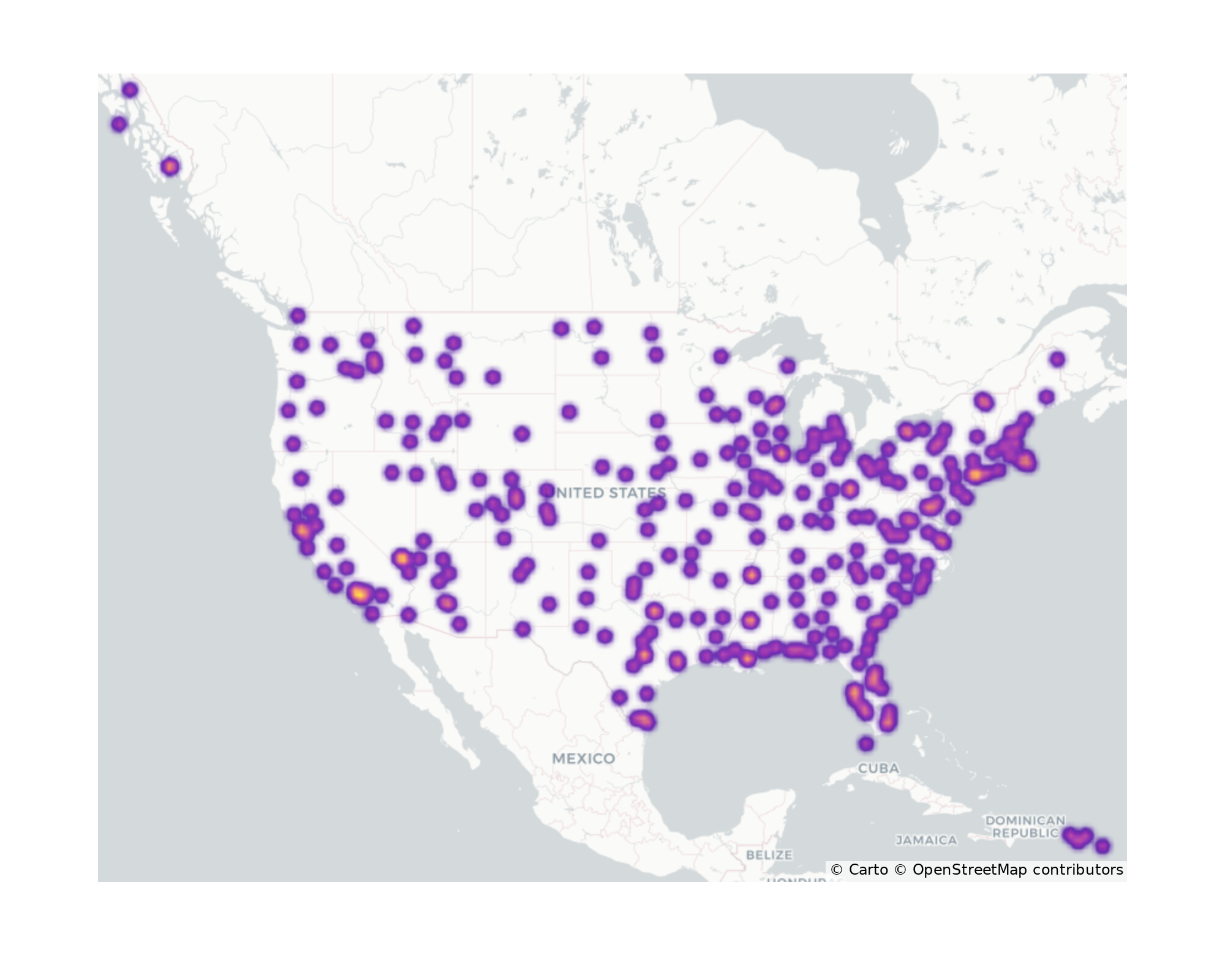 Commercial Airports Geographical Distribution