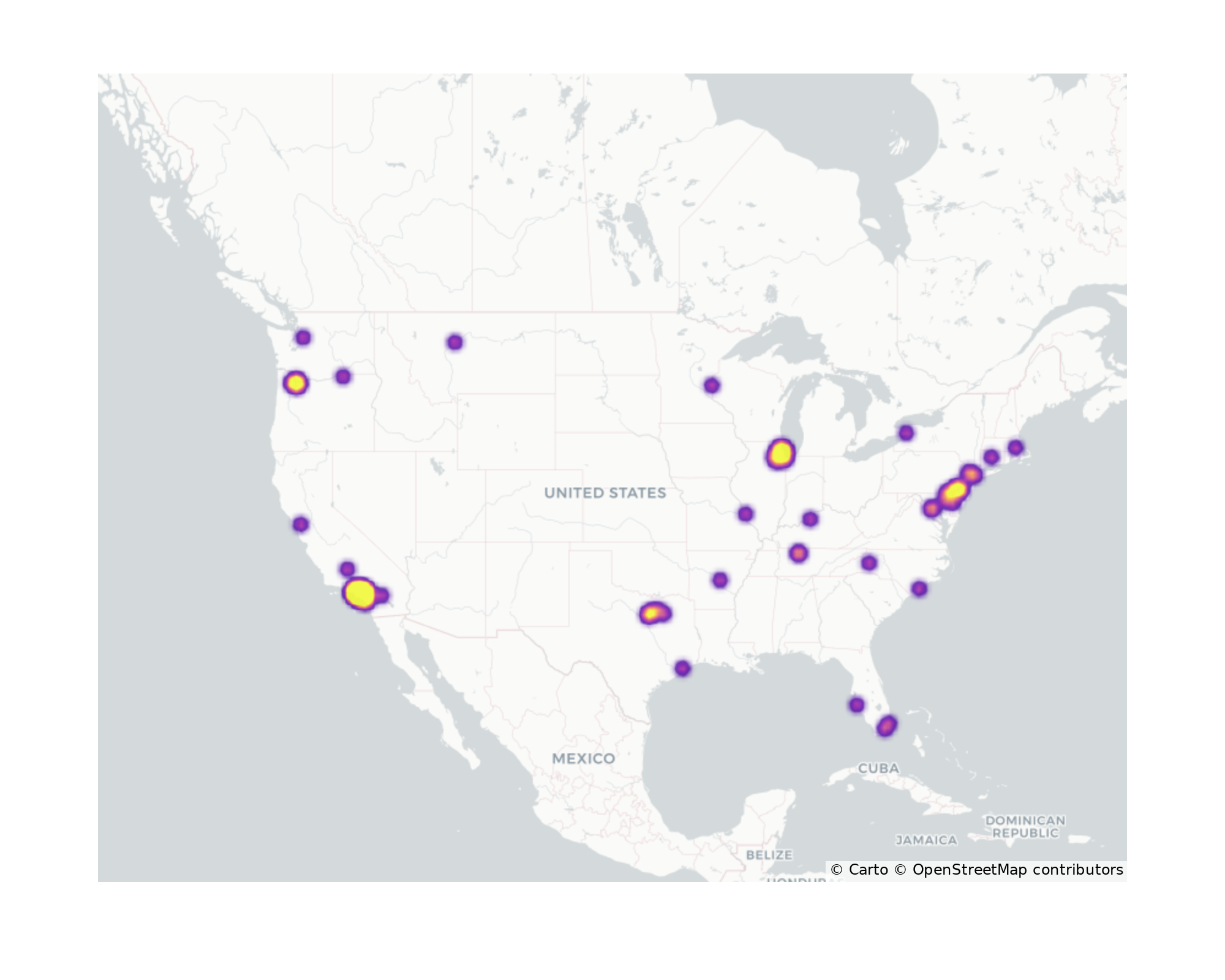 Community Centers Geographical Distribution