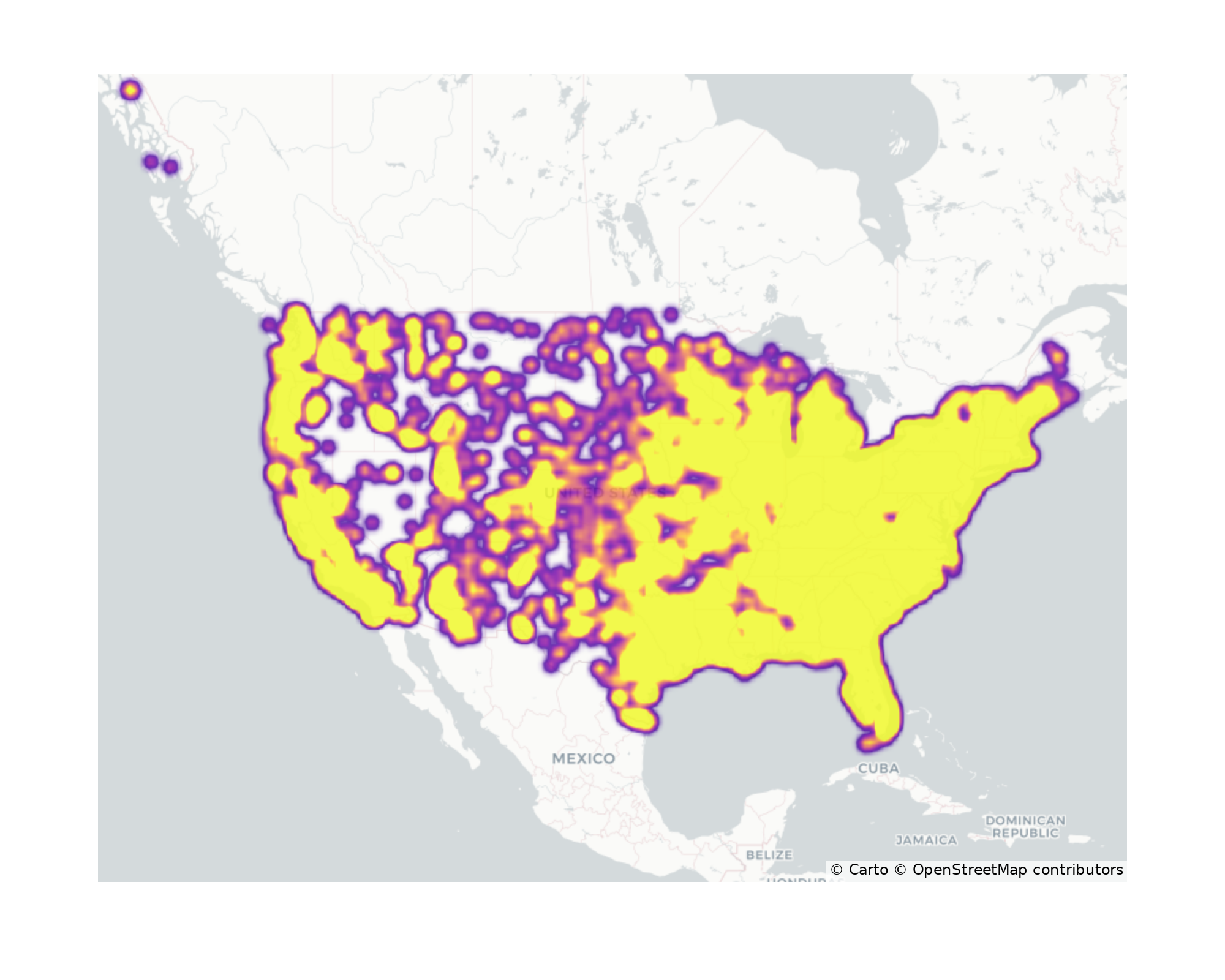 Grocery Stores Geographical Distribution