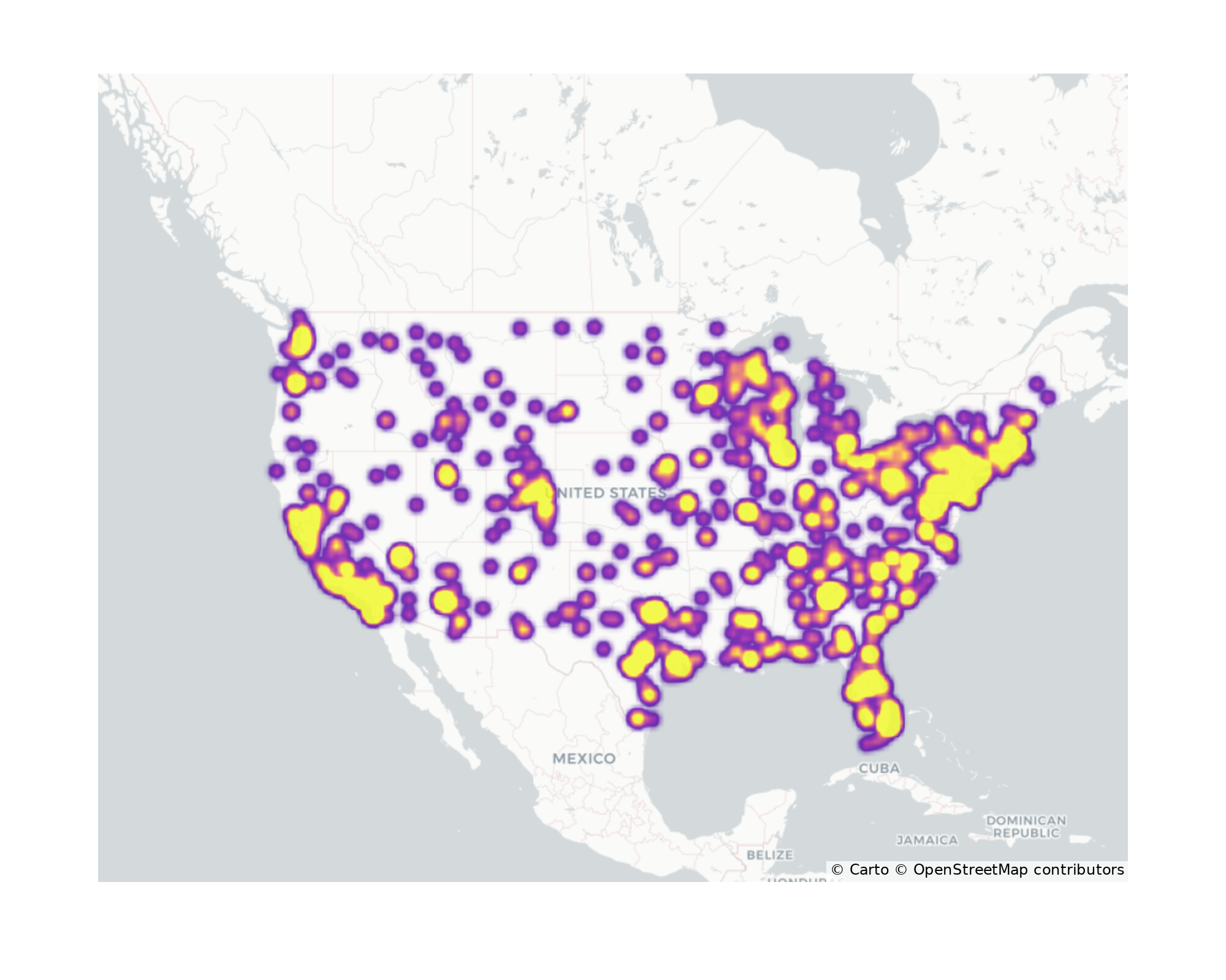 Hotels Geographical Distribution