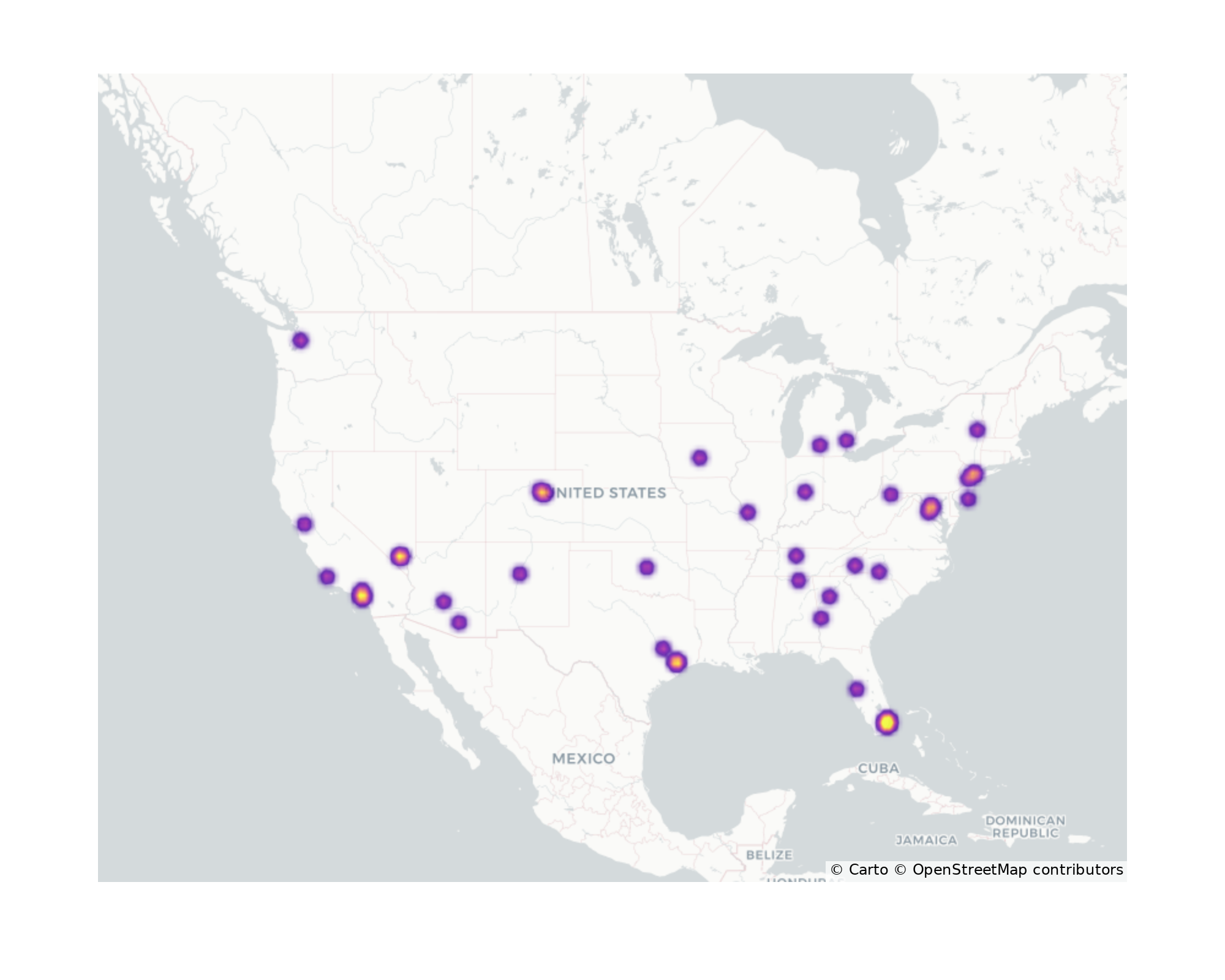 Food Courts Geographical Distribution