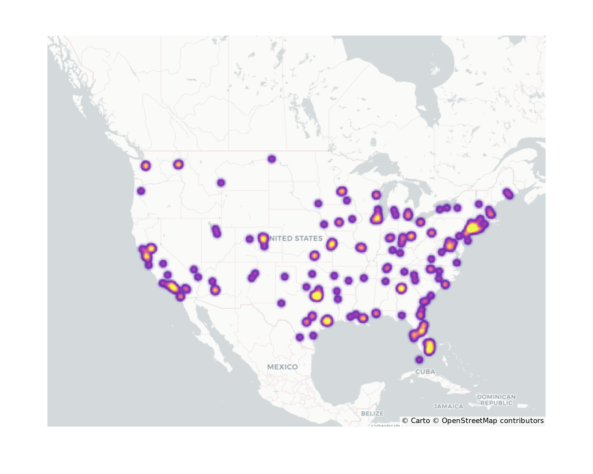 General Aviation Airports Geographical Distribution