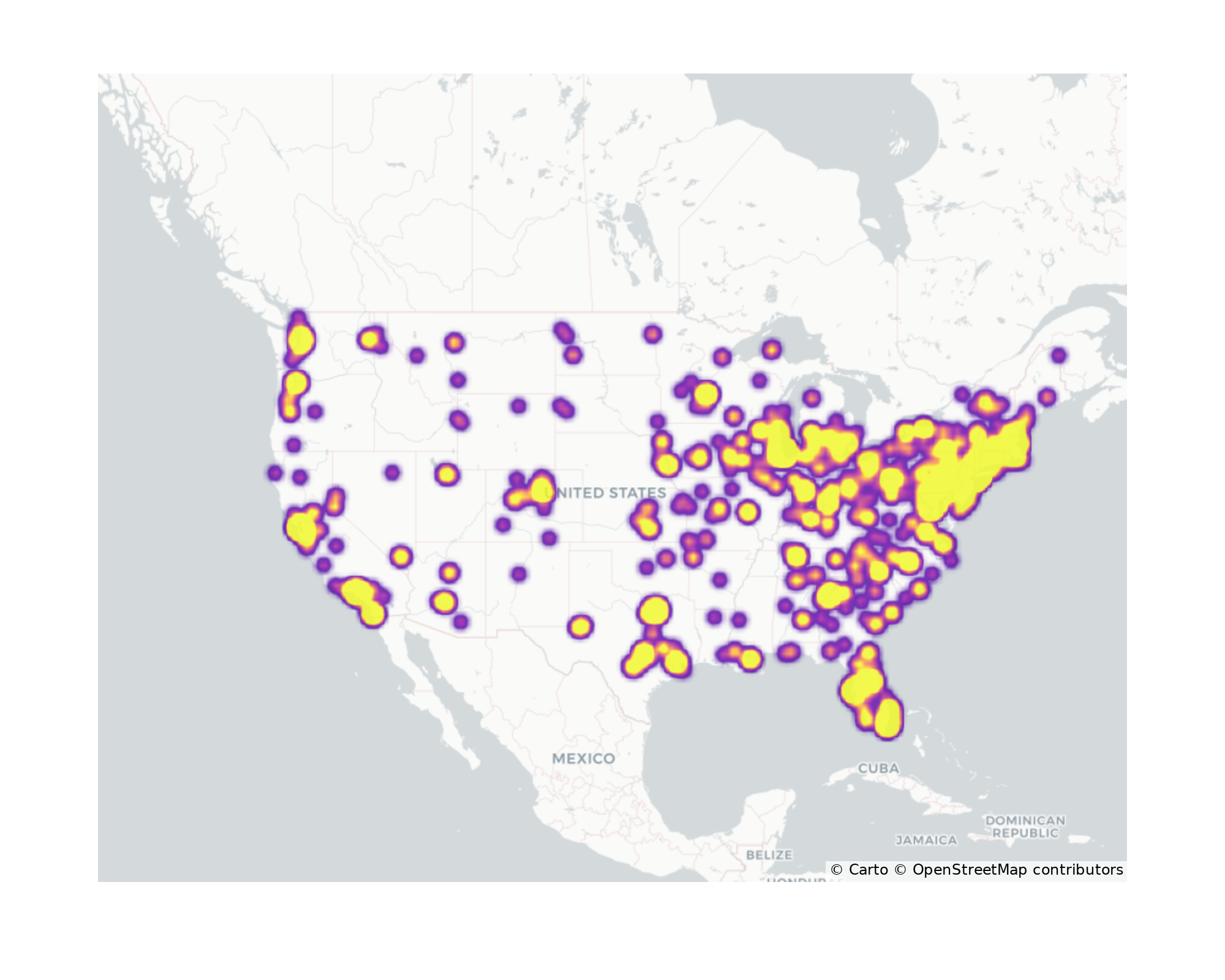 Residential Facilities Geographical Distribution