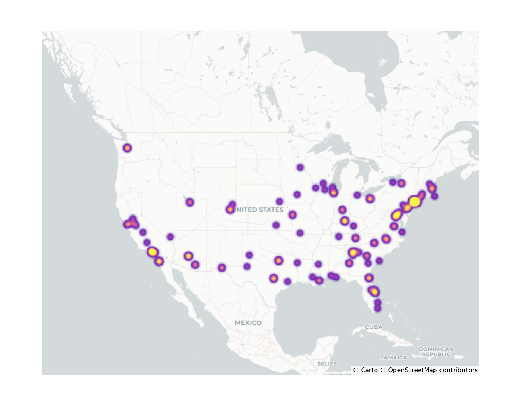 Theaters Geographical Distribution