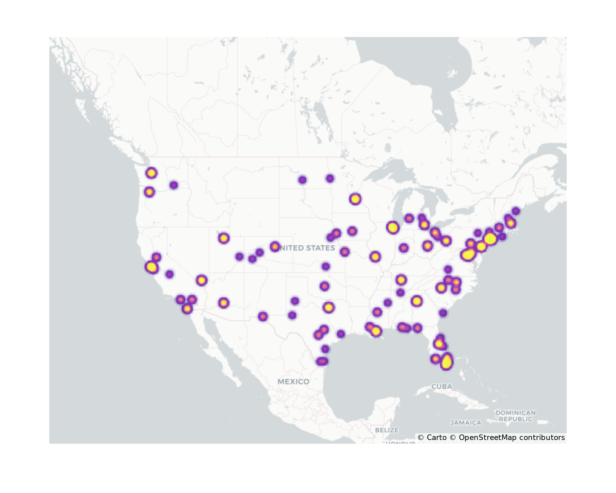 Airport Concourses Geographical Distribution