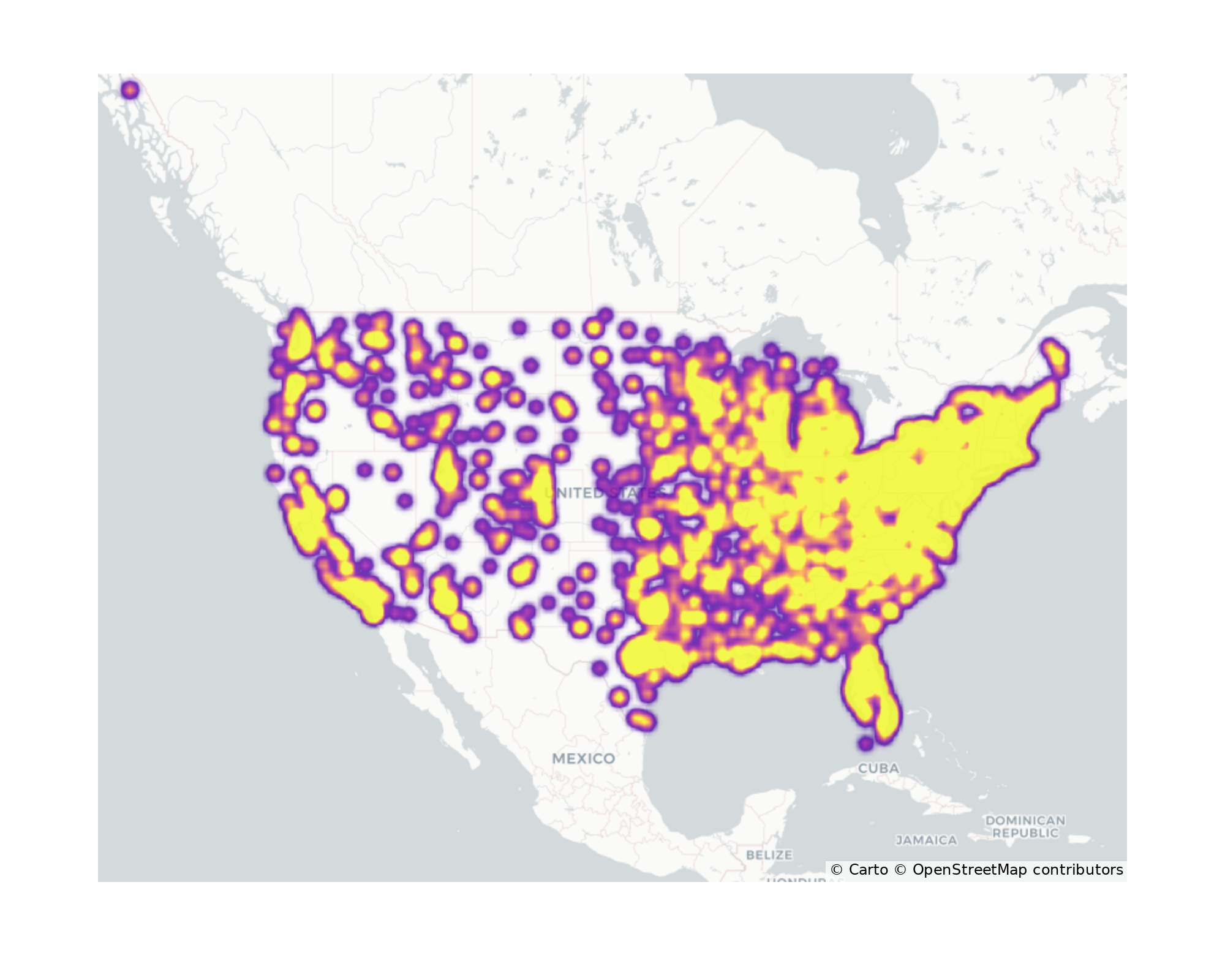 Auto Dealerships Geographical Distribution