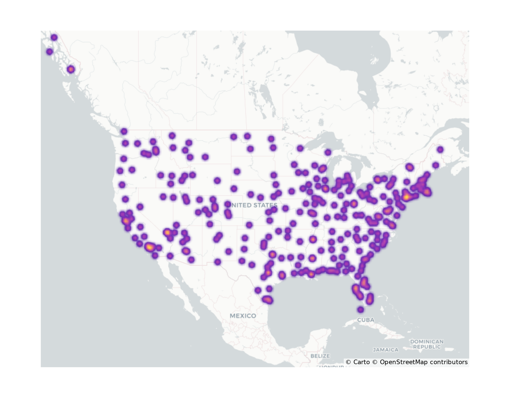 Commercial Airports Geographical Distribution