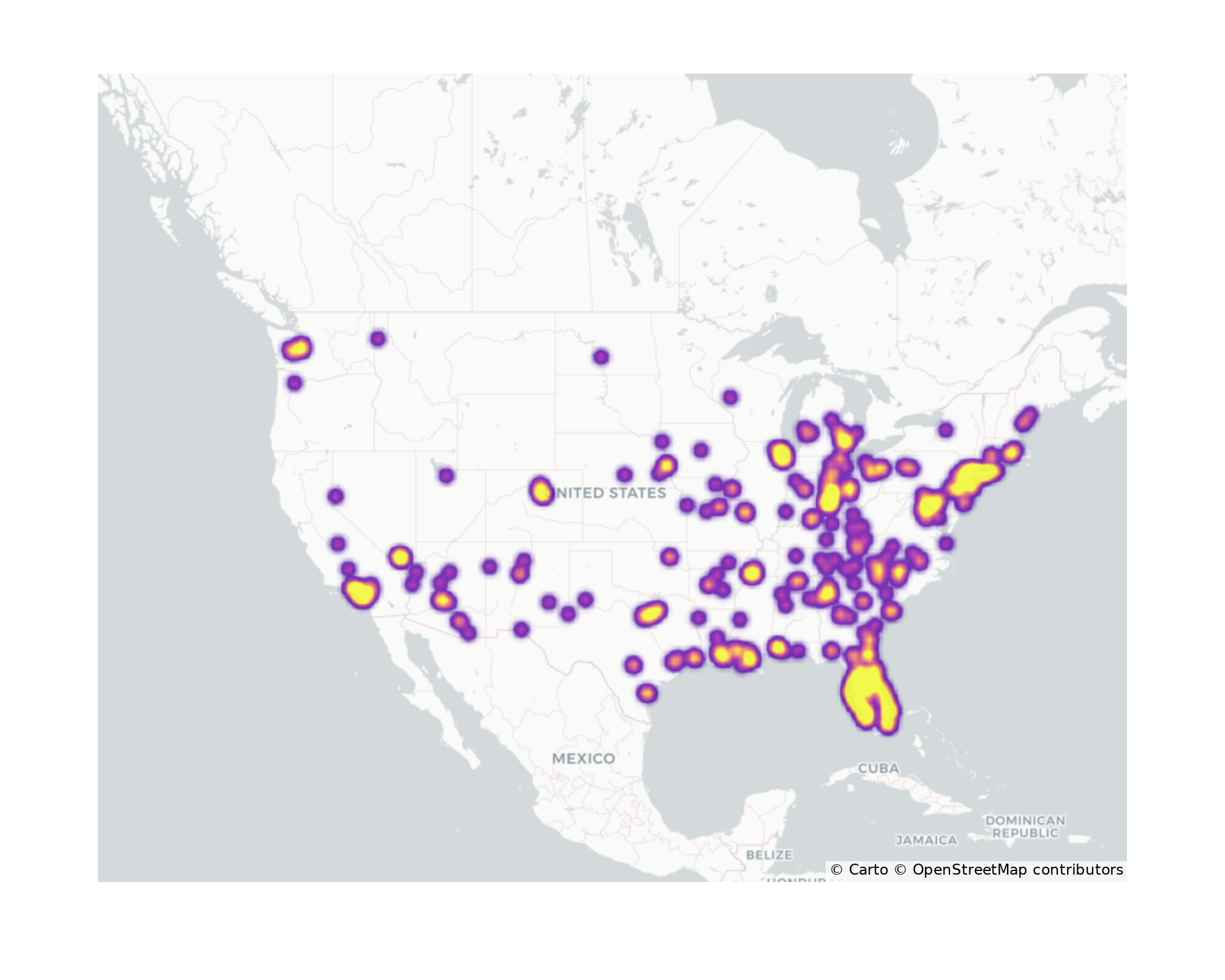 Medical Offices (Oncology) Geographical Distribution