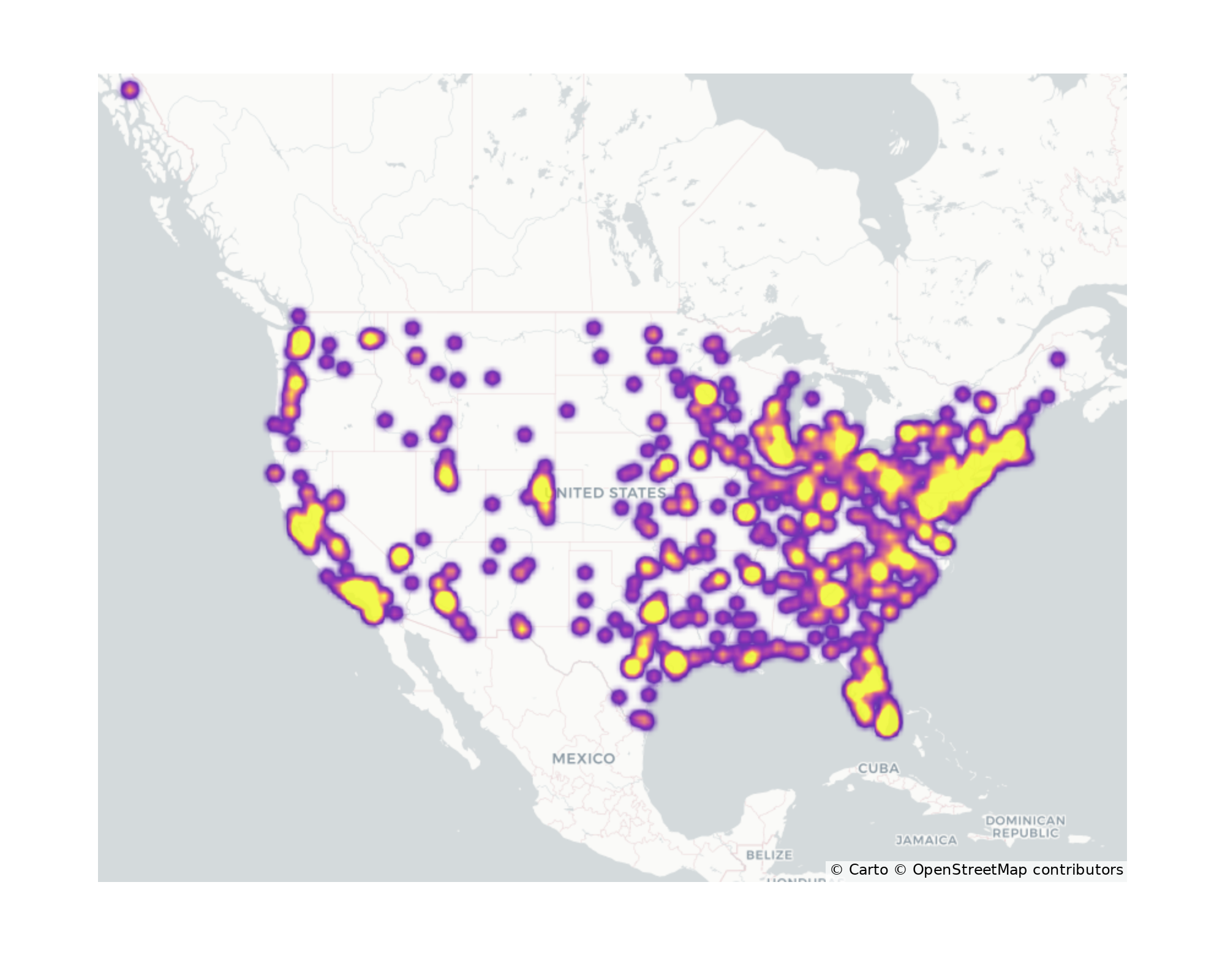 Shopping Malls Geographical Distribution