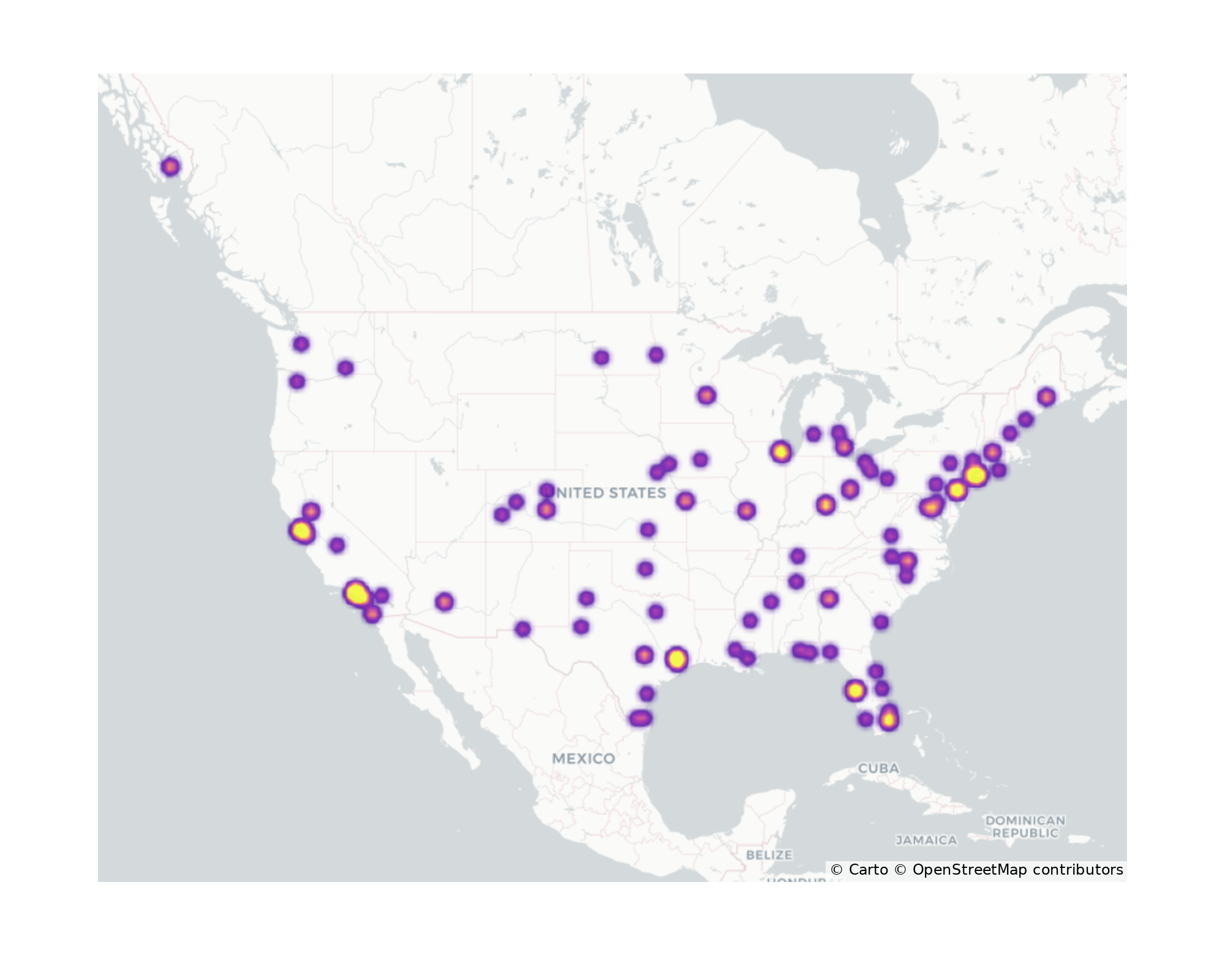 Airport Terminals Geographical Distribution