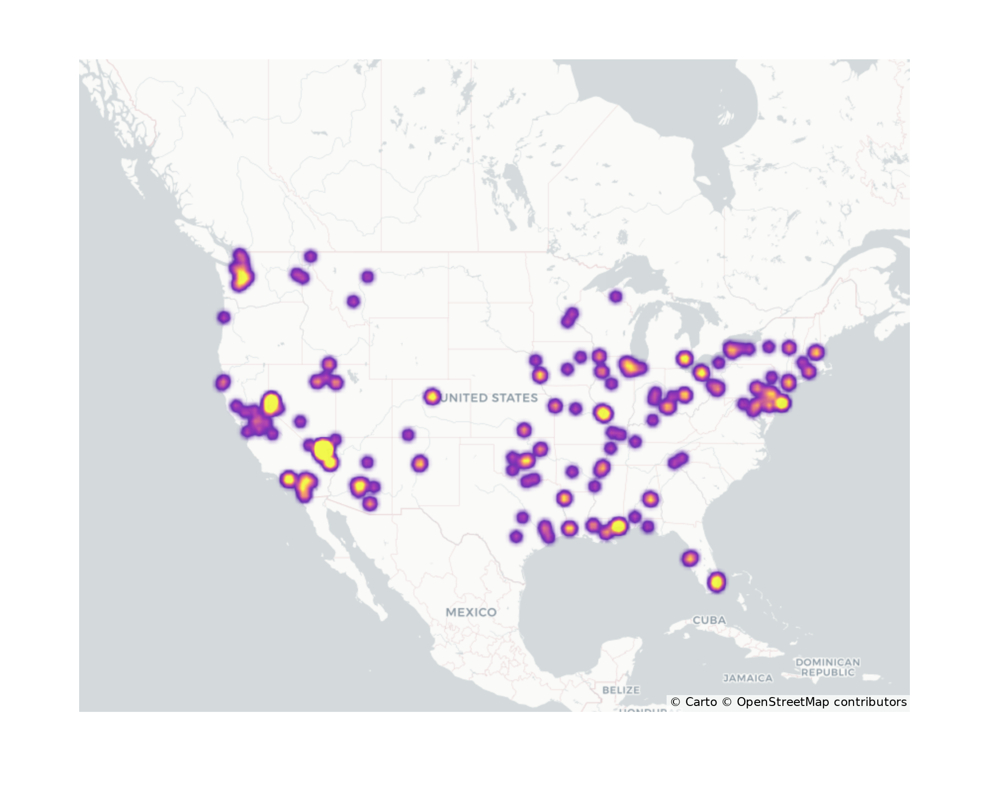 Casinos Geographical Distribution