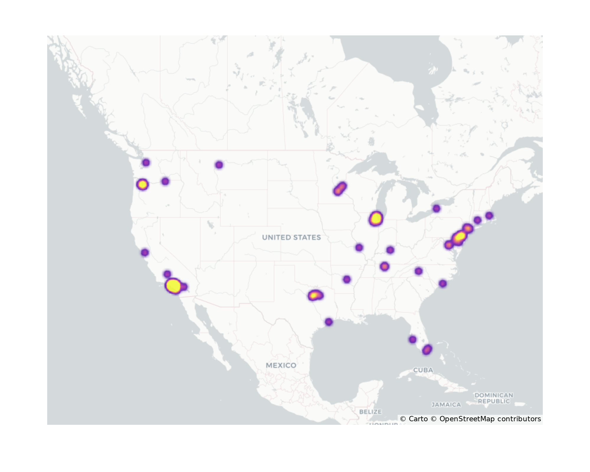 Community Centers Geographical Distribution