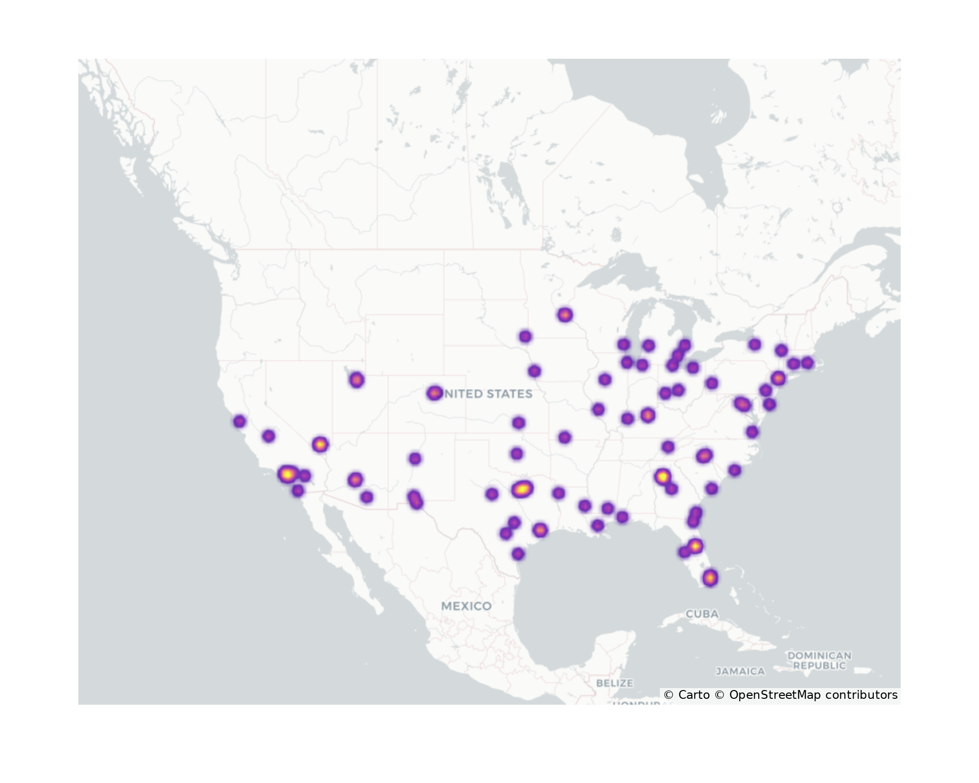 Convention Centers Geographical Distribution