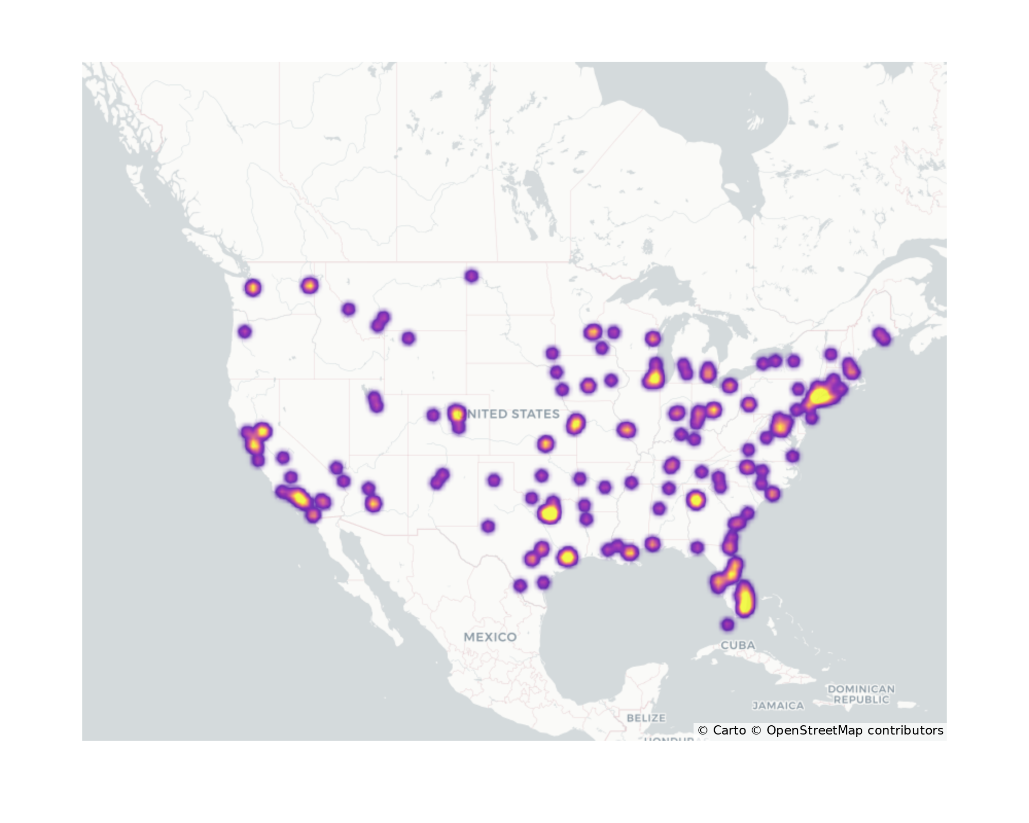 General Aviation Airports Geographical Distribution